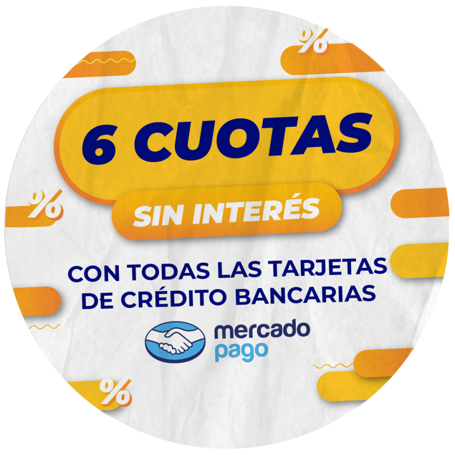 Hasta 6 Cuotas SIN INTERES 