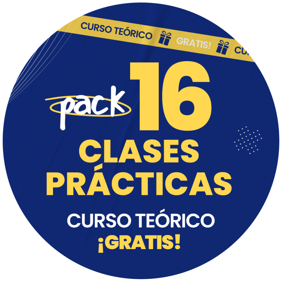 16 Clases $435.000 + Curso Teórico GRATIS!